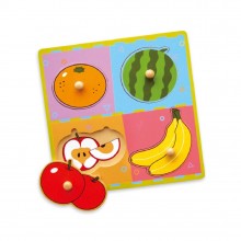 Wooden Flat Puzzle - Fruits